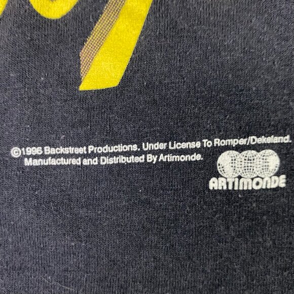 Vintage 90s Backstreet Boys T Shirt Men's Large Fits like Medium or Small 1996 - Picture 2 of 11